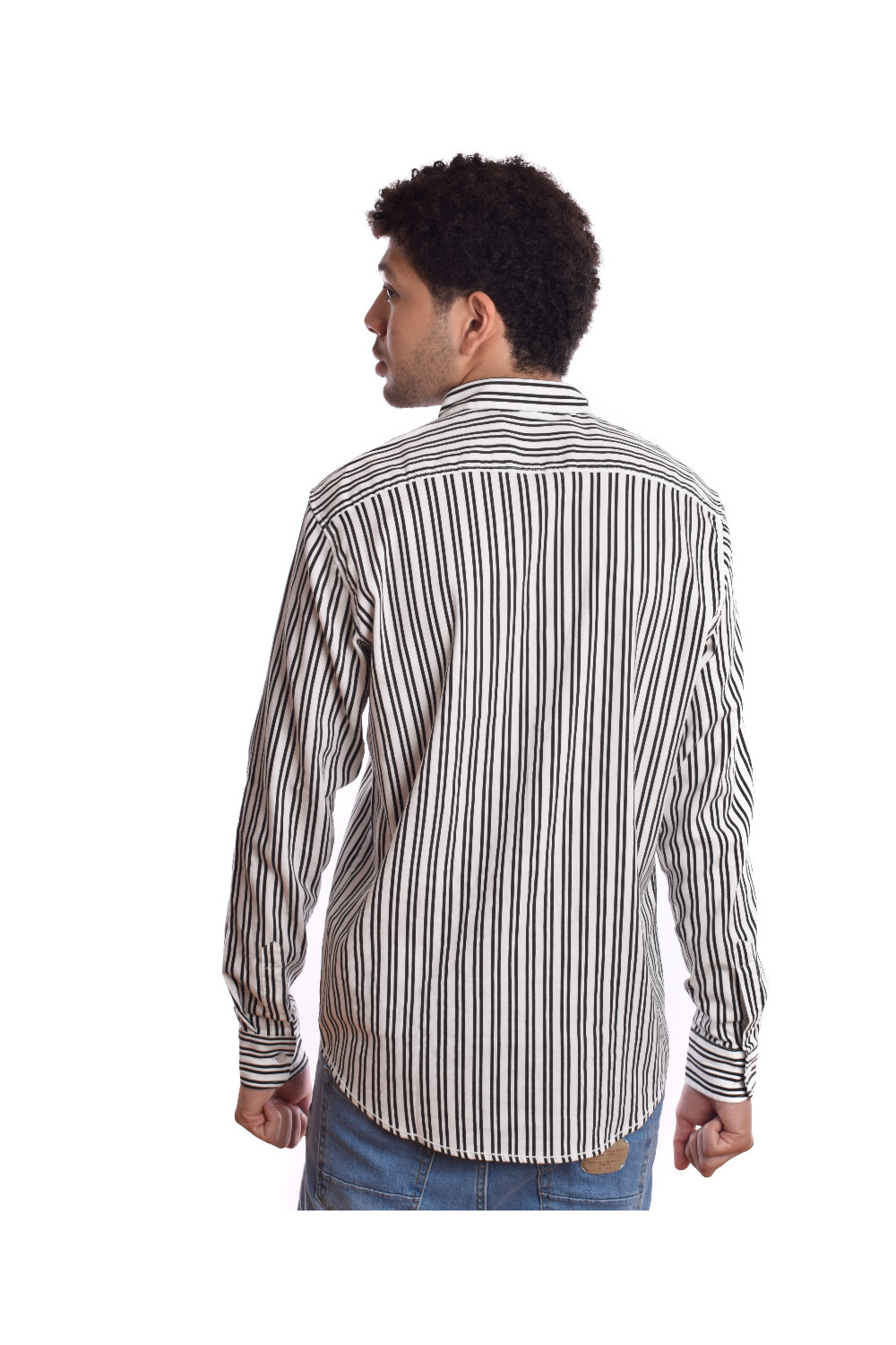 Men's Cotton Striped Style Regular Fit Long Sleeves Shirt