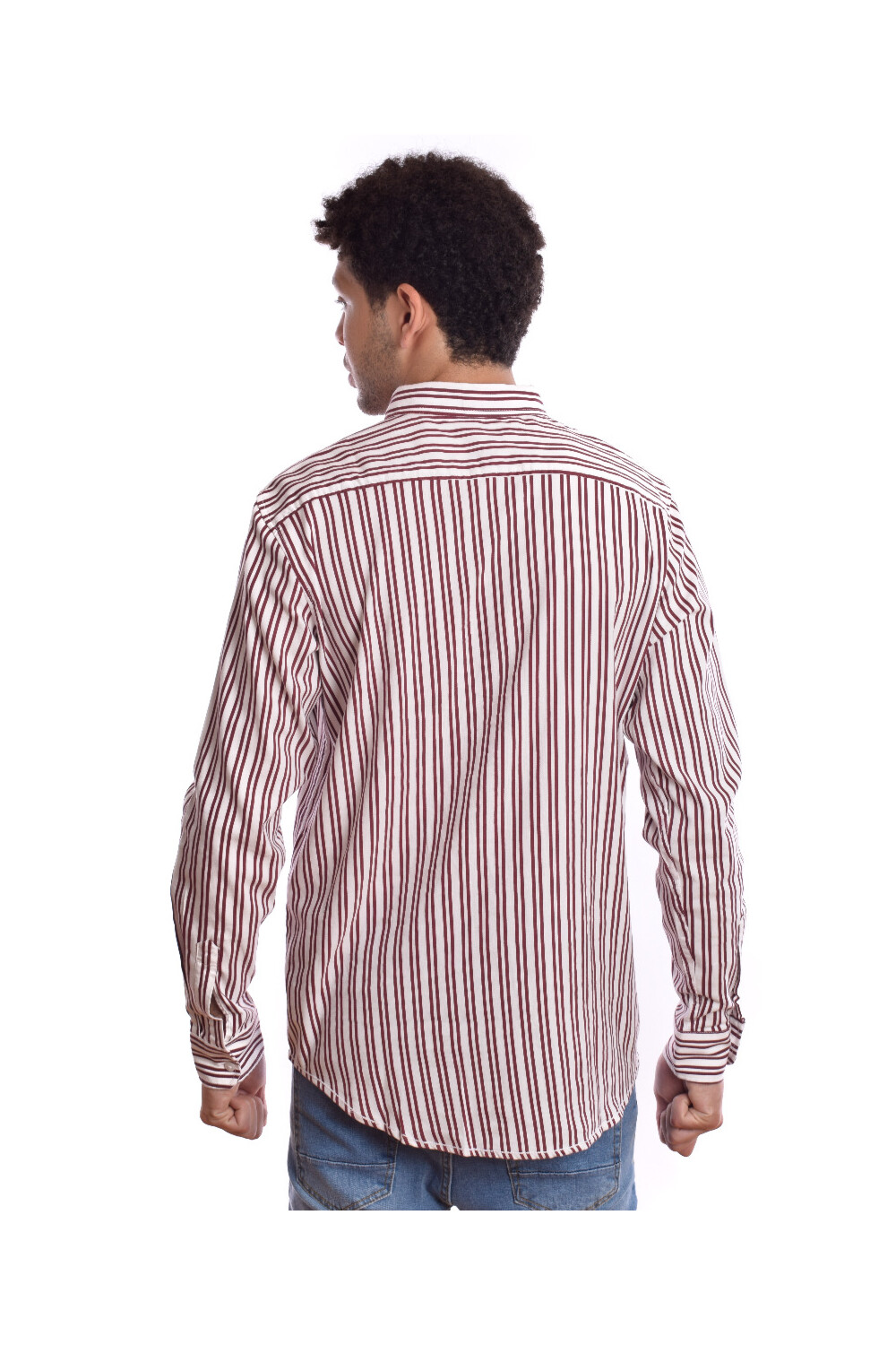 Men's Cotton Striped Style Regular Fit Long Sleeves Shirt