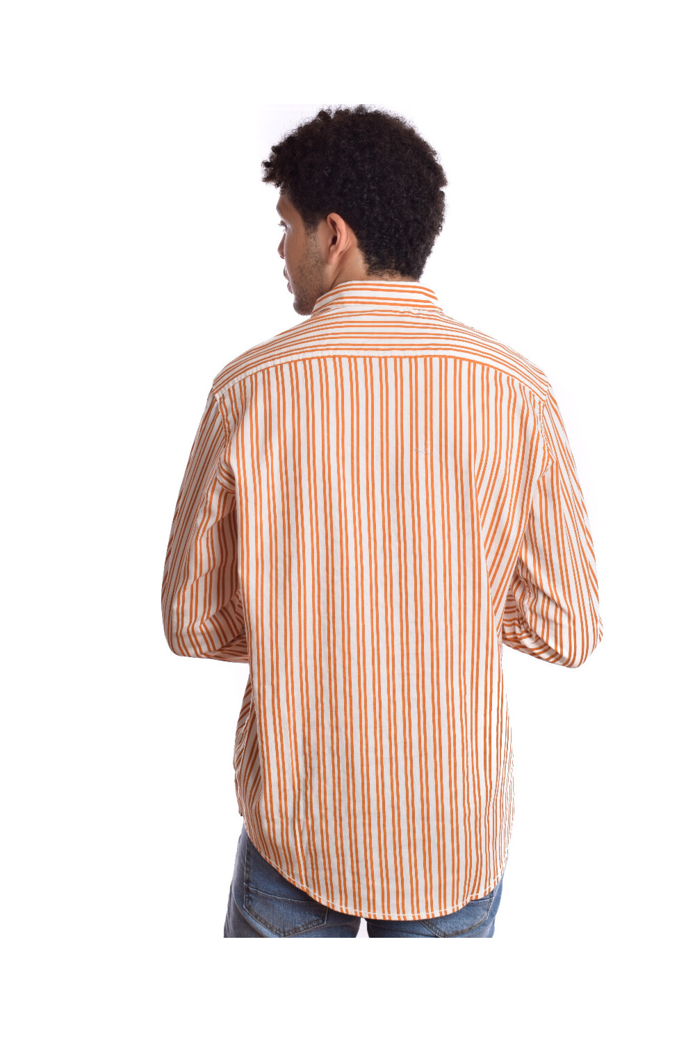 Men's Cotton Striped Style Regular Fit Long Sleeves Shirt